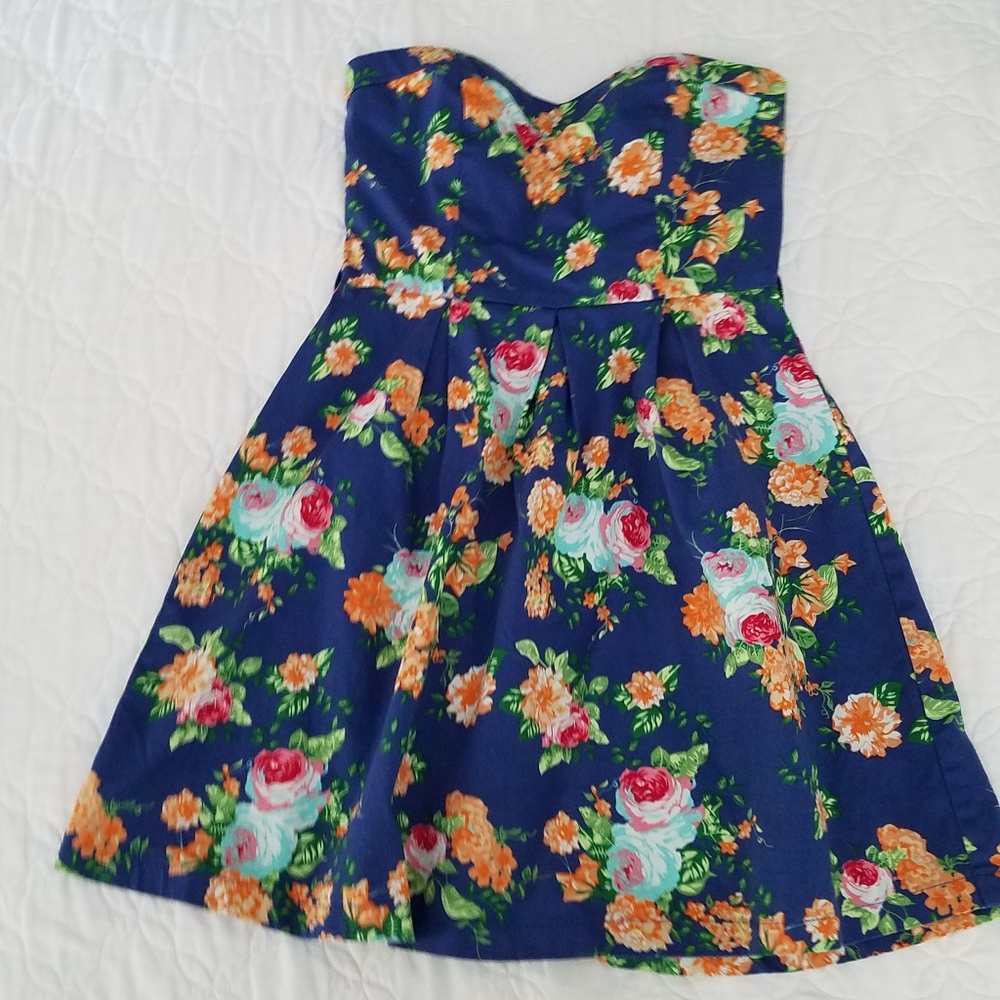 Strapless Hawaiian Dress